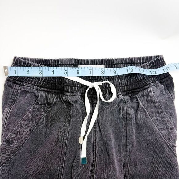 Dear John Women's Washed Black Tencel Joggers with Drawstring Waist Size Small - Picture 5 of 8